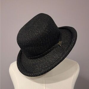 Betmar Black Hat with Gold Flecks